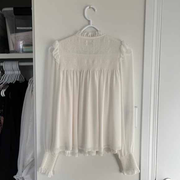 Aritzia Wilfred⎜CASTELLO BLOUSE⎜LIGHT BIRCH - Picture 9 of 16